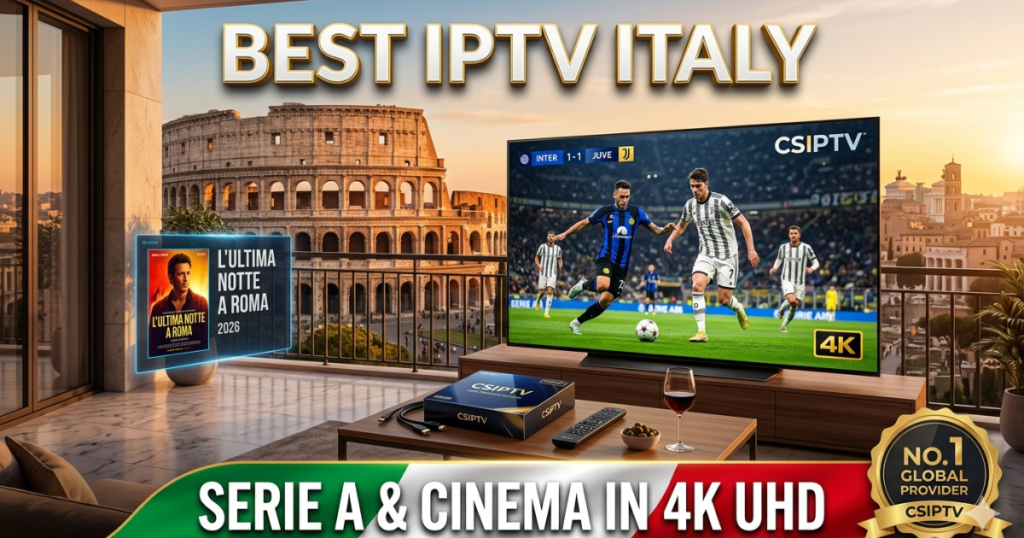 Experience the Best IPTV Italy with CSIPTV. Stream Serie A, the Milano Cortina 2026 Olympics, and the latest Italian cinema in stunning 4K UHD.