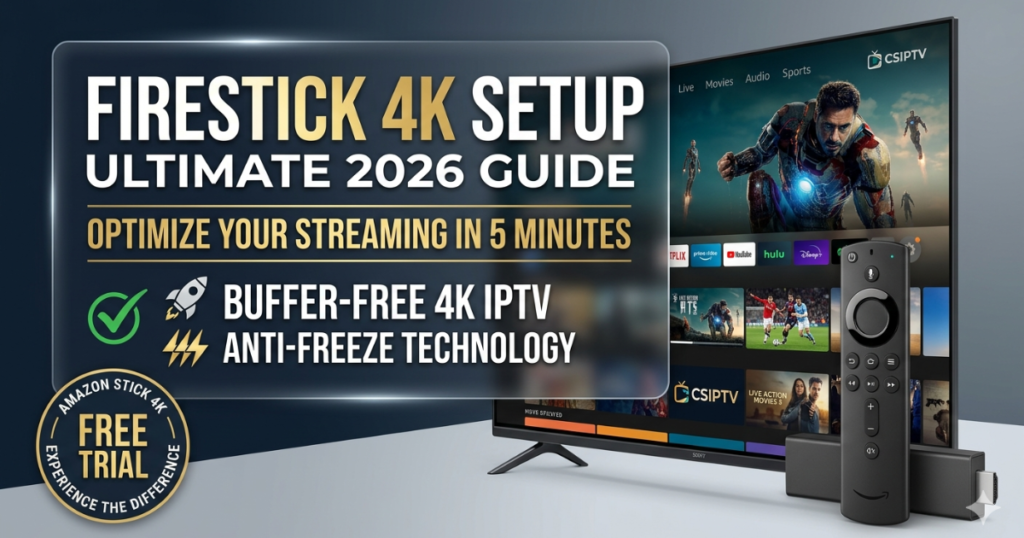 Master your Firestick 4K Setup in 5 minutes. Learn how to optimize settings, install CSIPTV, and use Xtream Codes for a buffer-free 4K experience.