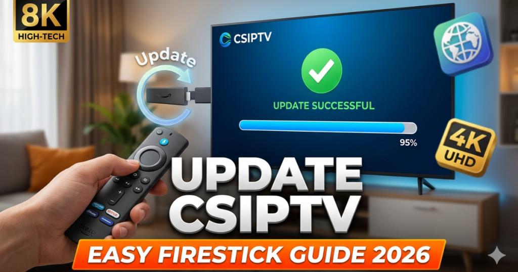 Learn how to Update CSIPTV on Firestick with this expert guide. We explain notification alerts, manual installation, and troubleshooting for a 4K experience.