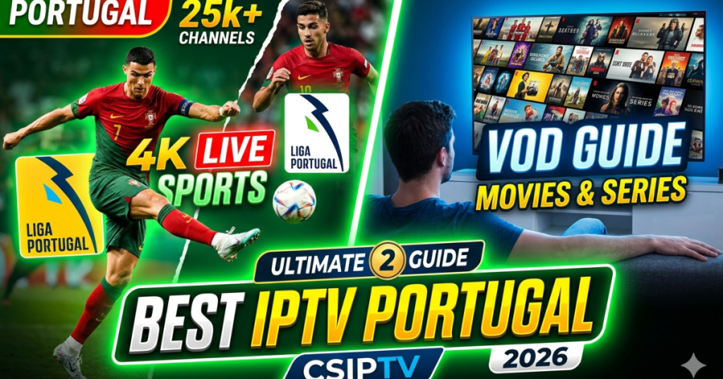 Discover the Best IPTV Portugal service. Stream Primeira Liga in 4K, 25,000+ global channels, and top Portuguese series with CSIPTV.