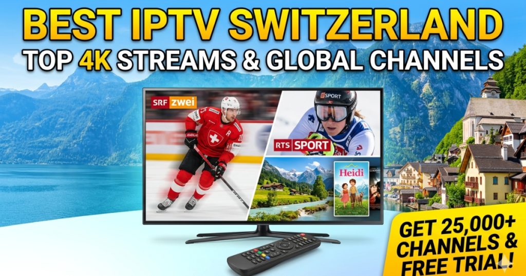 Discover the Best IPTV Switzerland provider. Stream live Swiss sports, alpine nature channels, and global 4K cinema smoothly with CSIPTV.