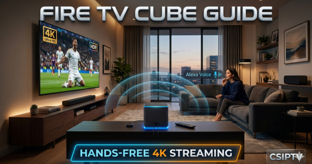 Master your device with this Fire TV Cube Guide. Learn optimal placement, hands-free Alexa setup, and how to stream in 4K with CSIPTV in 2026.