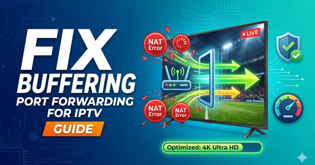 Learn how to configure port forwarding for IPTV. Open specific TCP/UDP ports on your router to bypass ISP throttling, fix lag, and unlock 4K feeds.