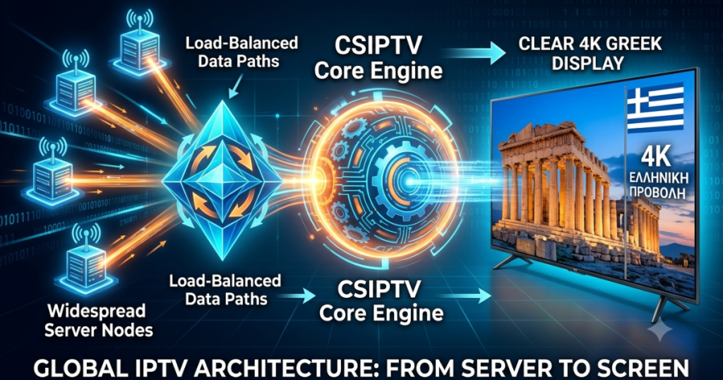 Enjoy premium entertainment with the Best IPTV Greece infrastructure. Stream elite Greek media packages in 4K safely with CSIPTV.