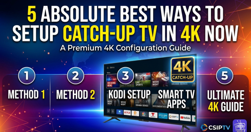 Master your television configuration with our guide to Setup Catch-up TV. Stream your favorite missed broadcasts using CSIPTV.