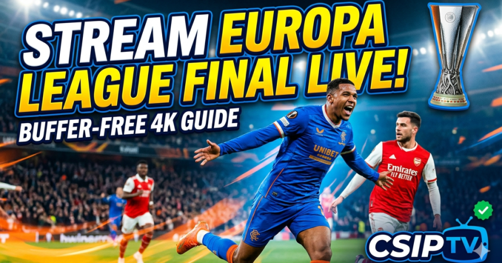 Get ready for the thrilling Europa League Final. Stream the absolute best of UEFA football in buffer-free 4K quality using CSIPTV.